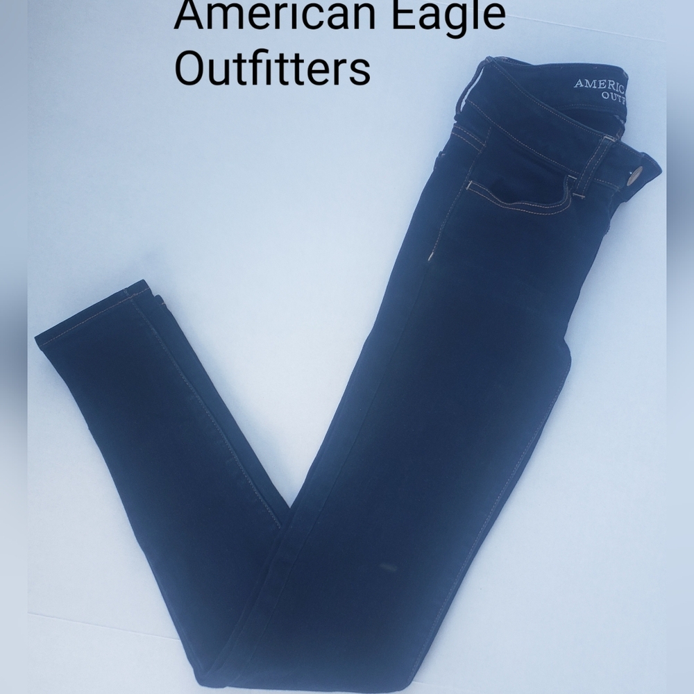 American Eagle Outfitters Women's Navy Blue Jeggings